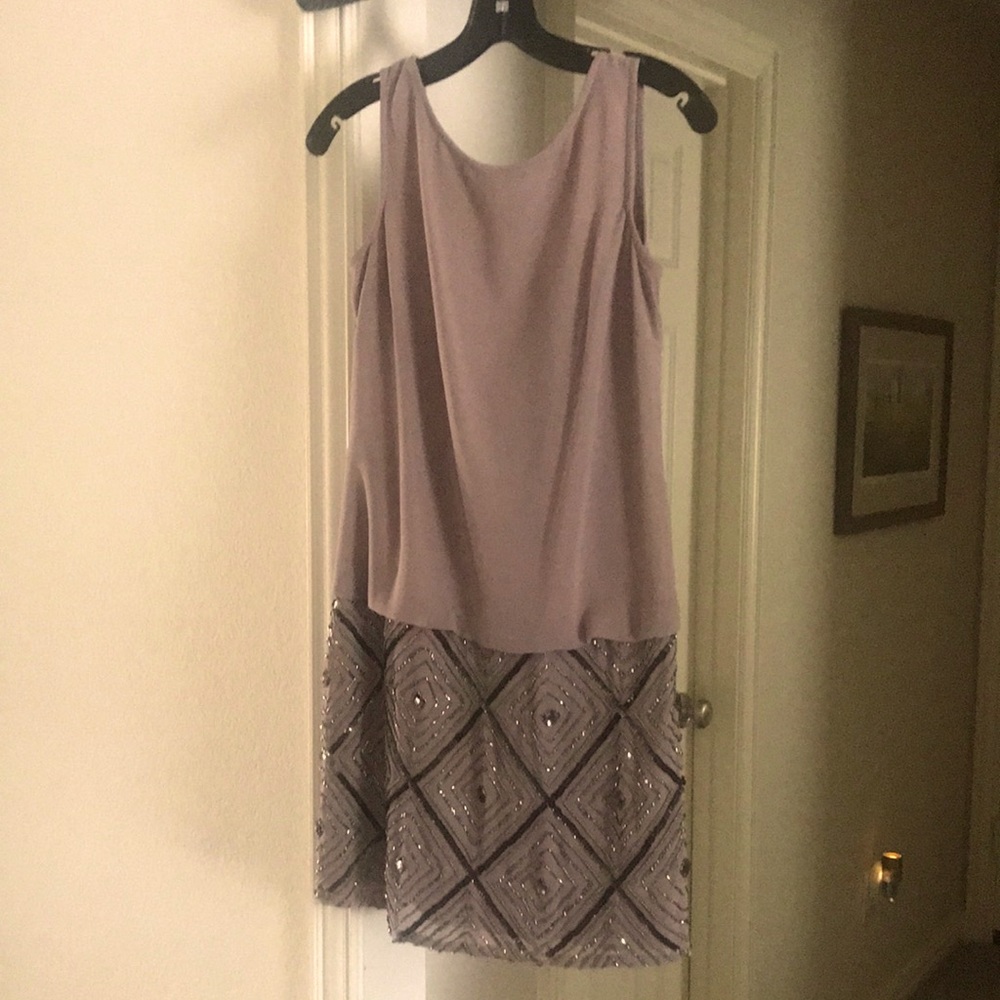 Beautiful Adrianna Papell, beaded cocktail dress.  Size 3/4.